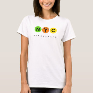 NYC Pickleball logo - Pocket Light centered T-Shirt