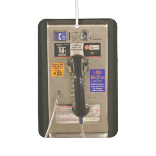NYC Public Telephone Payphone Car Air Freshener