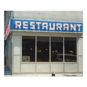 NYC Restaurant Diner - Manhattan Luncheonette Photo Print