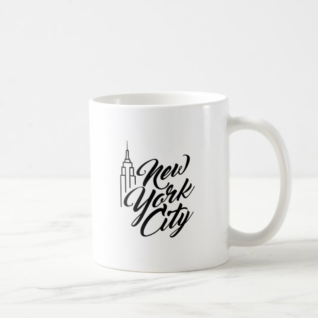 NYC Script Text Coffee Mug (Right)