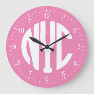 NYC sign Large Clock