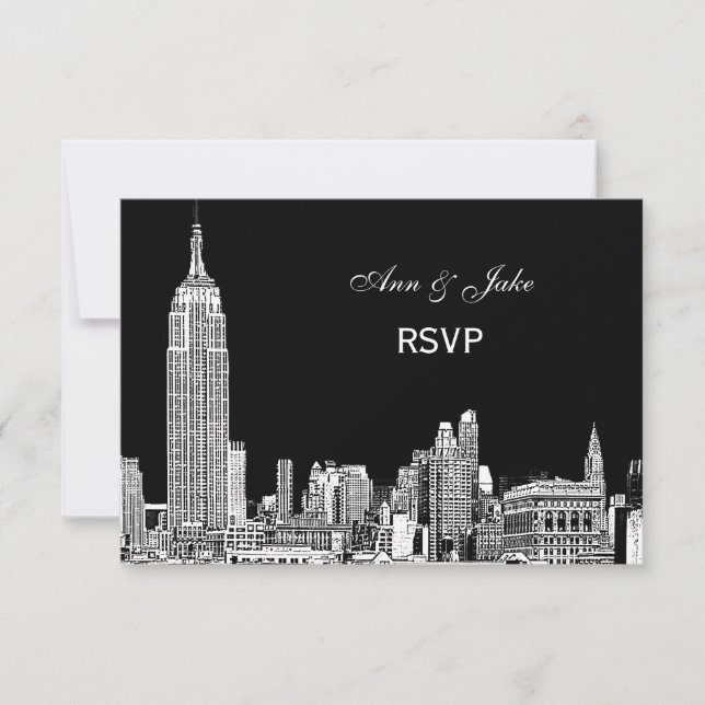 NYC Skyline 01 Etchd DIY BG Colour RSVP #2 (Front)