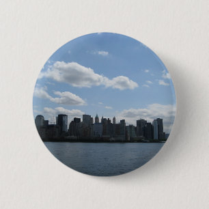 NYC skyline 6 Cm Round Badge