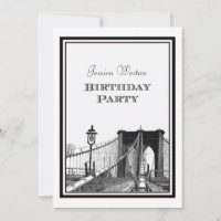 NYC Skyline Brooklyn Bridge #2 DIY Birthday Party