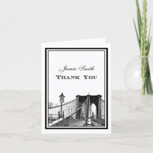 NYC Skyline Brooklyn Bridge #2 Thank You