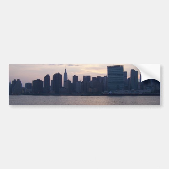 NYC Skyline - Bumper Sticker (Front)
