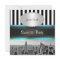 NYC Skyline BW Blk Wht Strp Teal P Sweet 16 Party