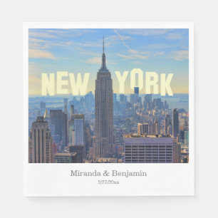 NYC Skyline ESB World Trade 2C L Napkin