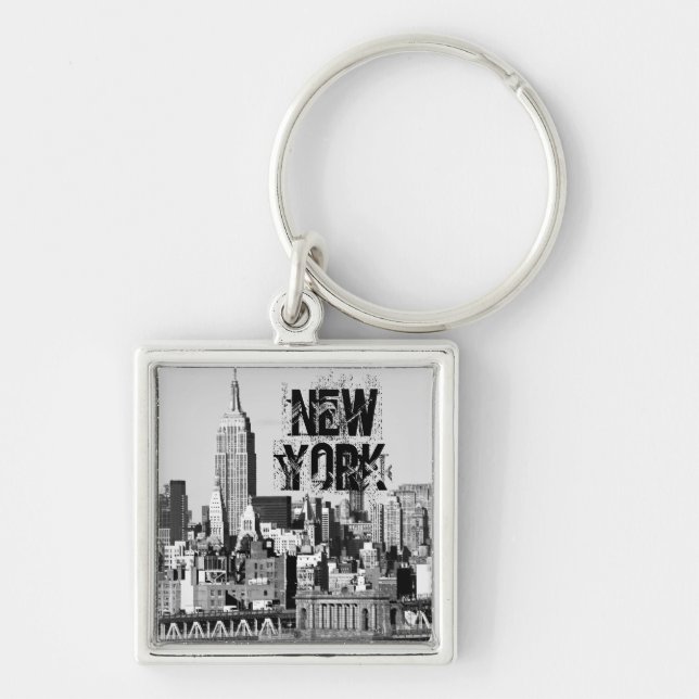 NYC Skyline II Key Ring (Front)