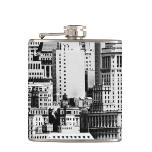 NYC Skyline IX Hip Flask