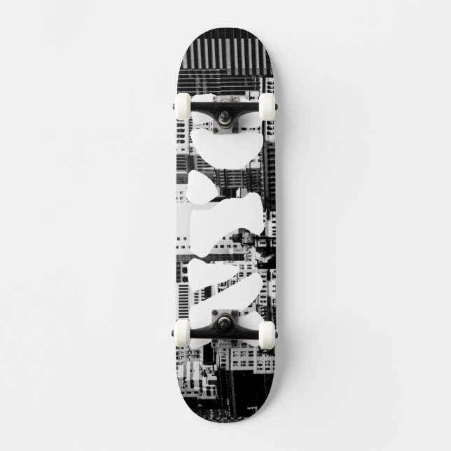 NYC Skyline IX Skateboard (Front)