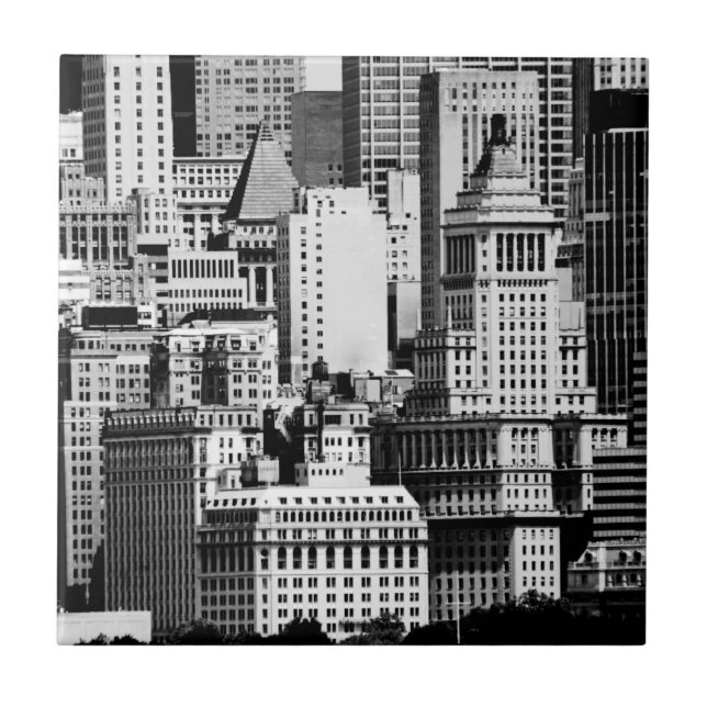 NYC Skyline IX Tile (Front)
