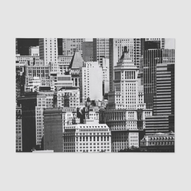 NYC Skyline IX Tissue Paper (Front)