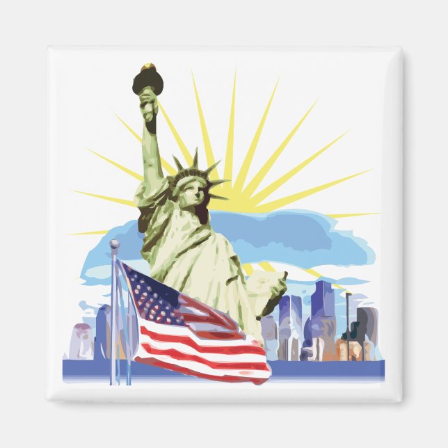 NYC Skyline Magnet (Front)