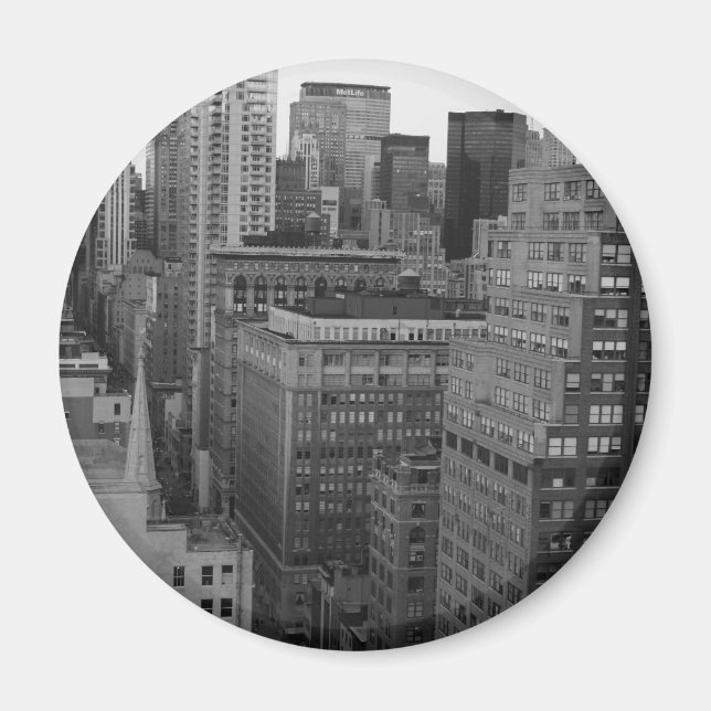 NYC Skyline Photo Magnet (Front)