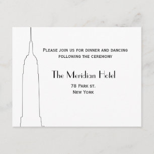 NYC Skyline Recption Card