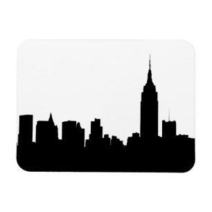 NYC Skyline Silhouette, Empire State Bldg #1 Magnet