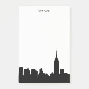 NYC Skyline Silhouette Post-it Notes
