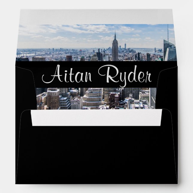 NYC Skyline Star Envelope (Back (Bottom))