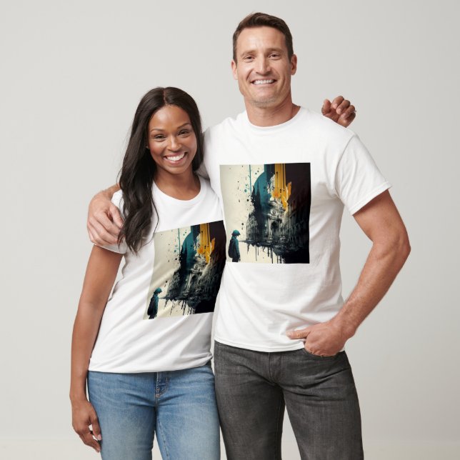 NYC Skyline Street Art Tee T-Shirt  (Unisex)