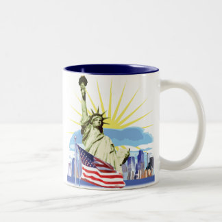 NYC Skyline Two-Tone Coffee Mug