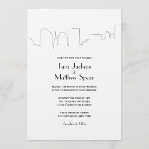 NYC Skyline Wedding Invitation