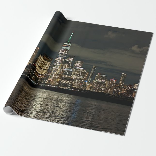 NYC skyline wrapping paper (Unrolled)