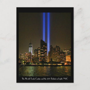 NYC Skyline: WTC  9/11 Tribute In Light 2013 #1 Postcard