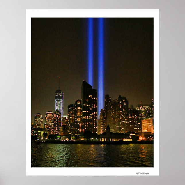 NYC Skyline: WTC  9/11 Tribute In Light 2013 #1 Poster (Front)