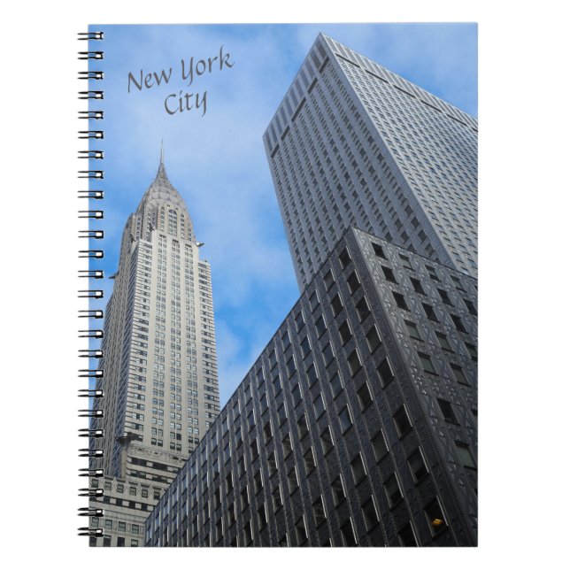 NYC Skyscrapers Spiral Photo Notebook (Front)