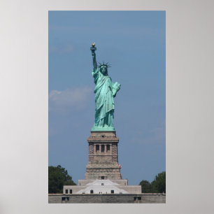 NYC Statue of Liberty   Beautiful Colorful Photo Poster