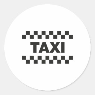 Nyc Taxi Costume Halloween Funny Yellow New York C Classic Round Sticker