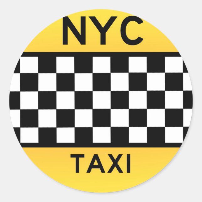 NYC TAXI sticker (Front)
