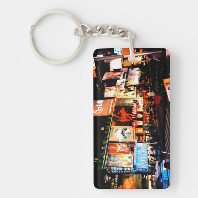 NYC Times Square Broadway Acrylic Keychain (Front)