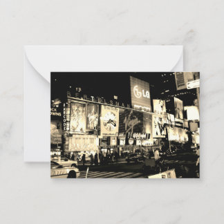 NYC Times Square Broadway New York Flat Note Card