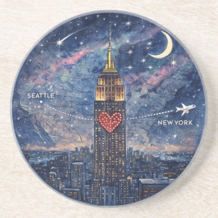 NYC to Seattle Christmas Coaster