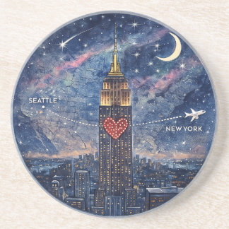 NYC to Seattle Christmas Coaster