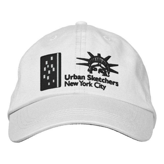 NYC Urban Sketchers Embroidered Hat (Front)