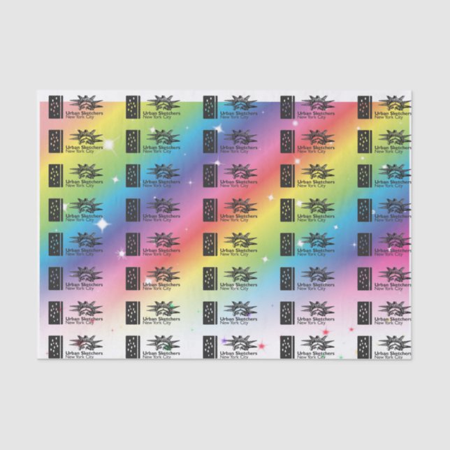 NYC Urban Sketchers Tissue Paper (Front)