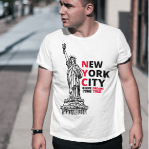 NYC where dreams become real Motivational quote T-Shirt