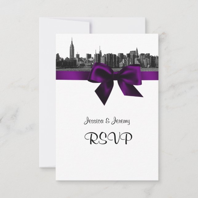 NYC Wide Skyline Etched BW Purple RSVP 1 (Front)