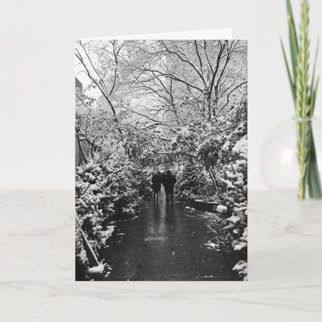 NYC Winter Wonderland Holiday Card (Front)