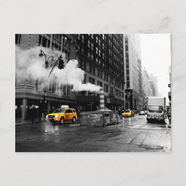NYC Yellow Cab Postcard (Front)