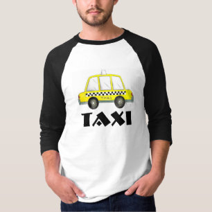 NYC Yellow Chequered Taxi Cab New York City Car T-Shirt