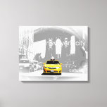 Nyc Yellow Taxi Brooklyn Bridge Pop Art Picture Canvas Print<br><div class="desc">New York City Nyc Yellow Taxi Brooklyn Bridge Pop Art Picture</div>