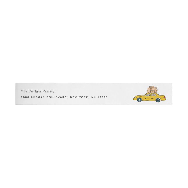 NYC Yellow Taxi Return Address Labels (Individual)