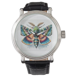 Nyceryx moth 200824IREF210 - Watercolor Watch