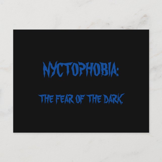 Nyctophobia: The Fear of the Dark Card (Front)