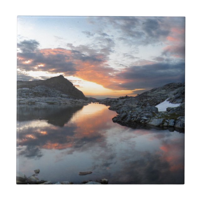 Nydiver Lakes Sunrise 2 - Ansel Adams Wilderness Tile (Front)