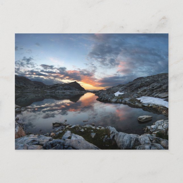 Nydiver Lakes Sunrise - Ansel Adams Wilderness Postcard (Front)